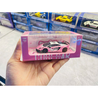 Mô hình xe Lamborghini LBWK Aventador GT EVO Hello kitty Light pink tỉ lệ 1:64 Cool Car CC643825