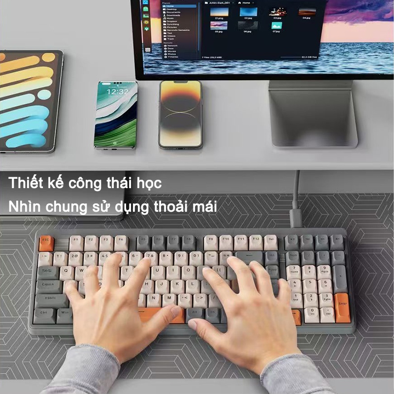 Bàn Phím Có Dây Acer OKW 222 Có Đèn RGB Và Giảm Chống ồn Bàn Phím Gaming | BigBuy360 - bigbuy360.vn