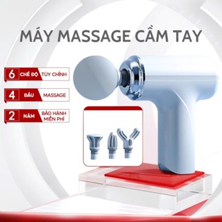 Máy Massage Cầm Tay Mini Cao Cấp - Cảm Biến Lực Nhấn Với 6 Chế Độ Massage Giúp Giảm Đau Mỏi, Giãn Cơ