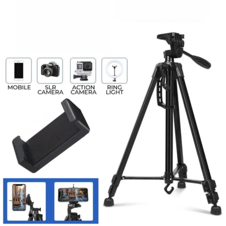 Gậy Tripod 3 Chân 3366 tặng kèm kẹp ĐT