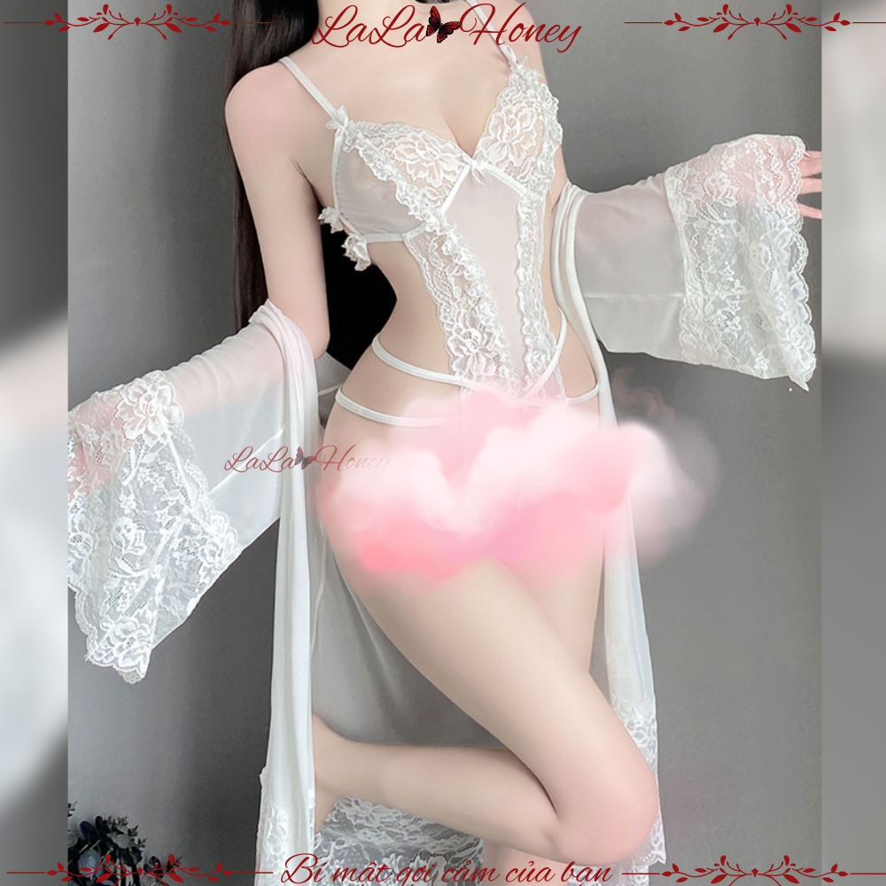 Bộ Đồ Ngủ Jumsuit Khoét Đáy Ren Xuyên Thấu Nữ Tính Gợi Cảm, Bộ Đồ Lót Nữ Quyến Rũ - LALA HONEY | BigBuy360 - bigbuy360.vn