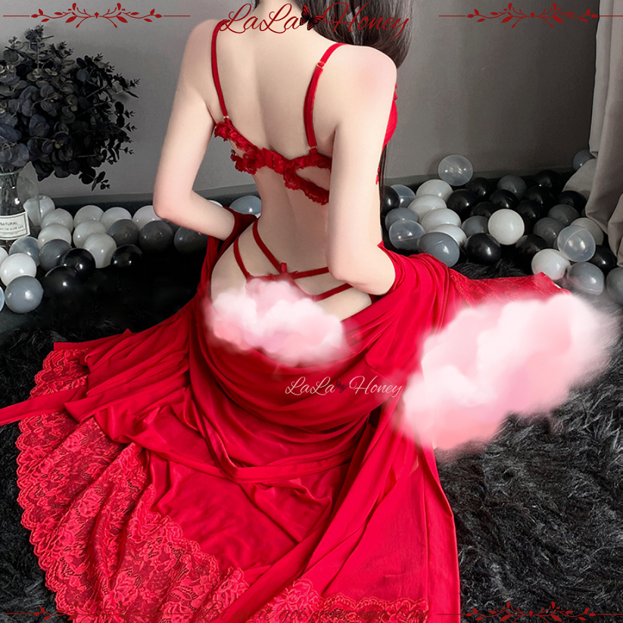Bộ Đồ Ngủ Jumsuit Khoét Đáy Ren Xuyên Thấu Nữ Tính Gợi Cảm, Bộ Đồ Lót Nữ Quyến Rũ - LALA HONEY | BigBuy360 - bigbuy360.vn