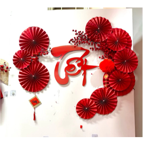 Set Vật Liệu Làm Phông Nền Trang Trí Tết SET07
