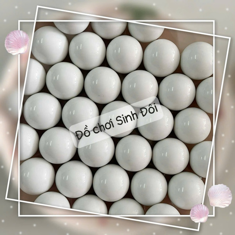 Bi nhựa đặt ruột màu trắng - phụ kiện bi các loại đồ chơi