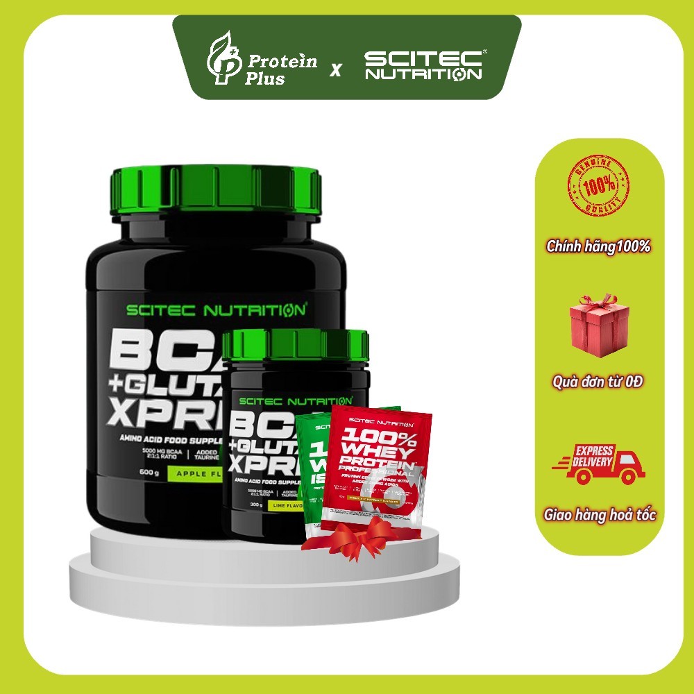 BCAA | BCAA+Glutamine hỗ trợ tăng cơ, phục hồi cơ và giảm mệt mỏi chính hãng SCITEC NUTRITION
