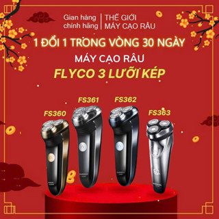 Máy Cạo Râu Flyco 3 Lưỡi Kép FS362- Hàng Chính Hãng