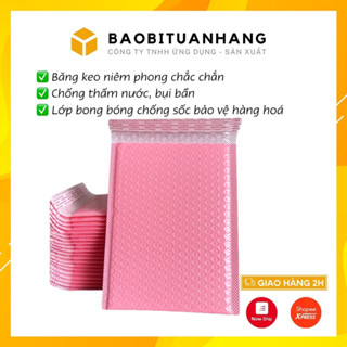  combo 50 Túi Gói Hàng Niêm Phong Màu HỒNG BaobituanHang Túi Bóng Khí Chống Sốc Chống Nước Túi Chống Sốc Giá Rẻ Đủ Size 