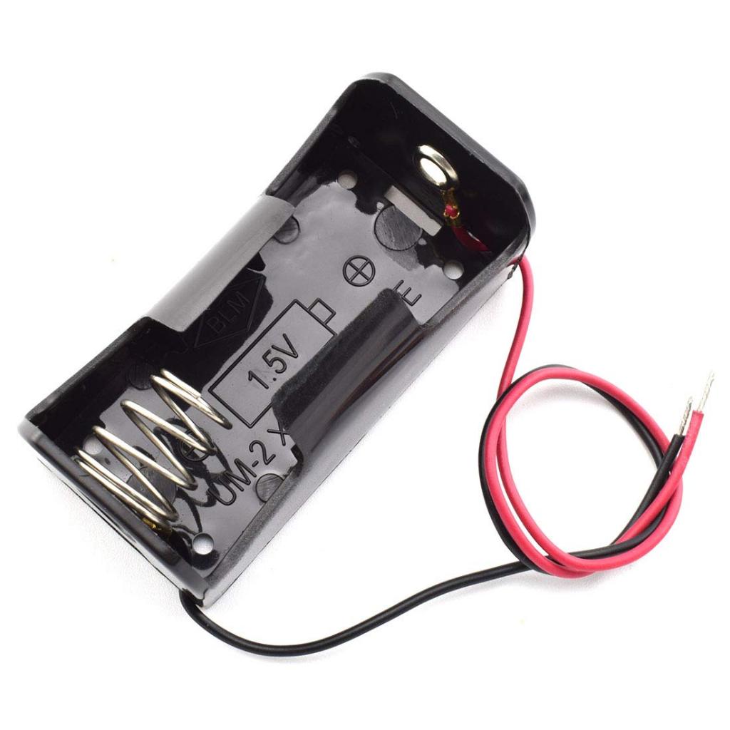 Khay pin cỡ trung (cỡ C), cỡ Đại (cỡ D) 1.5V, đế pin có dây chờ