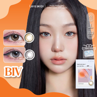 Kính áp tròng cận 1 tháng LENS XOẮN lens tự nhiên nâu xám douyin có viền tròn mắt ẩm cao MYFIPN BIV