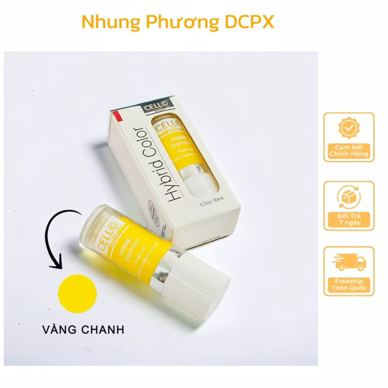 Mực khử thâm mix màu Cello Vàng Chanh Hàn Quốc