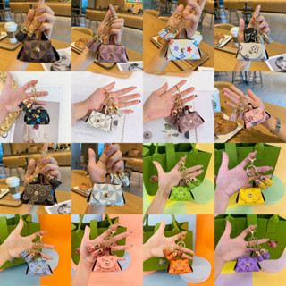  XẢ KHO Túi đựng tỏi  gừng tránh vía cho bé bằng da mác "L V" dạng móc khóa túi mini đựng đc tai nghe 