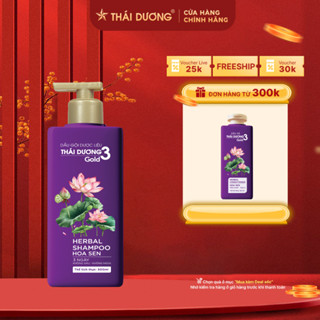   live   Mua dầu gội thái dương 3 hoa sen gold 500ml tặng xả hoa sen 330ml 