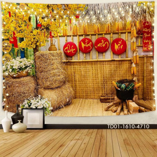 Tranh vải Tết Tín Phát treo tường phong  cách  Nhật Bản, decor, Tết, Năm mới 2025, PHÔNG NỀN TẾT