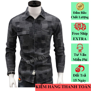 Áo sơ mi dài tay nam kiểu dáng trẻ trung phong cách Hàn Quốc lên form cực chất H111