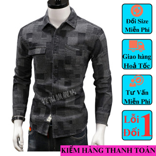 Áo sơ mi nam dài tay dáng ôm body không bai không nhăn mặc siêu thích H111