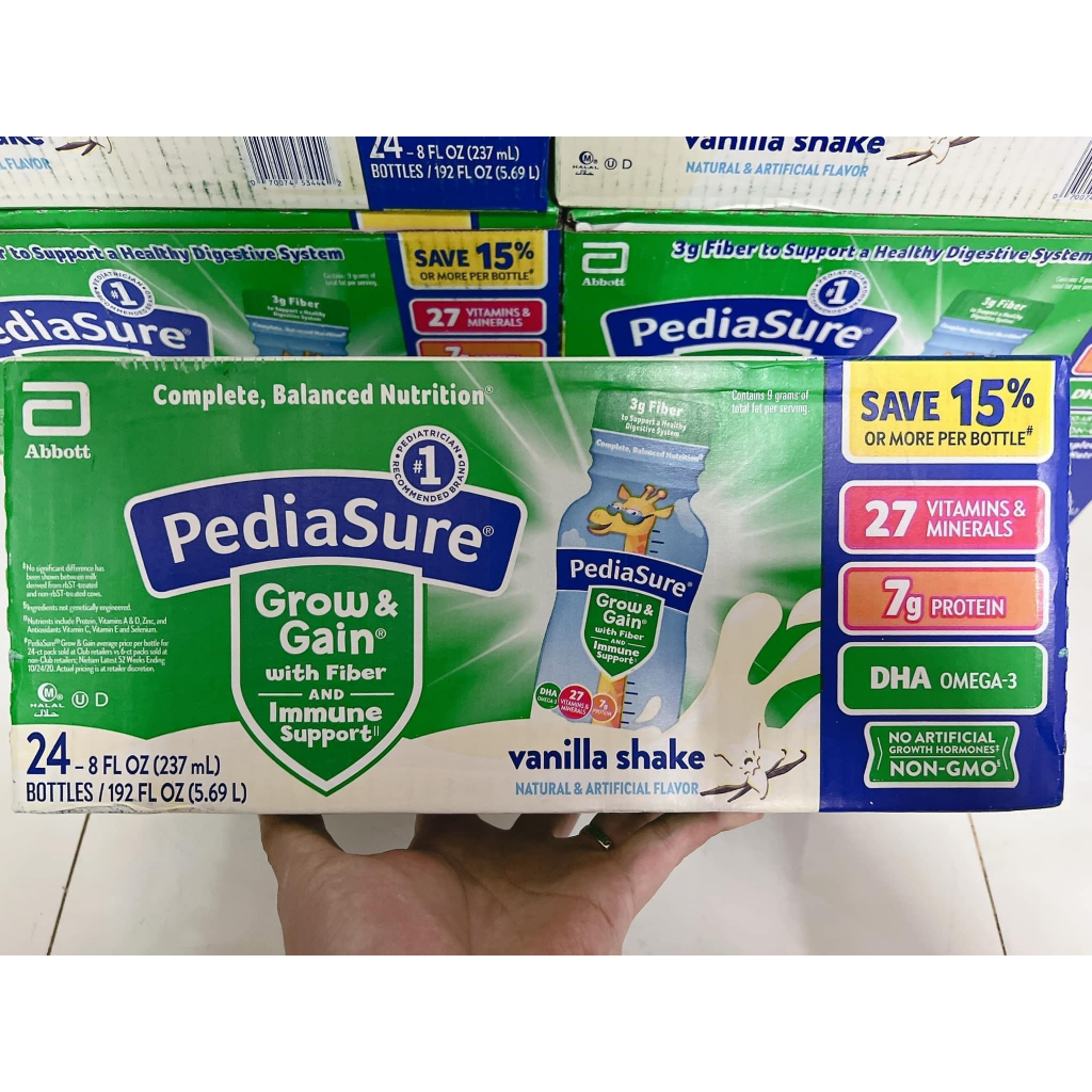 24 CHAI Pediasure Fiber 220ml Mỹ Bổ Sung Chất xơ Giúp Bé Cải Thiện Về Thể Chất, Trí Tuệ date 10/2024