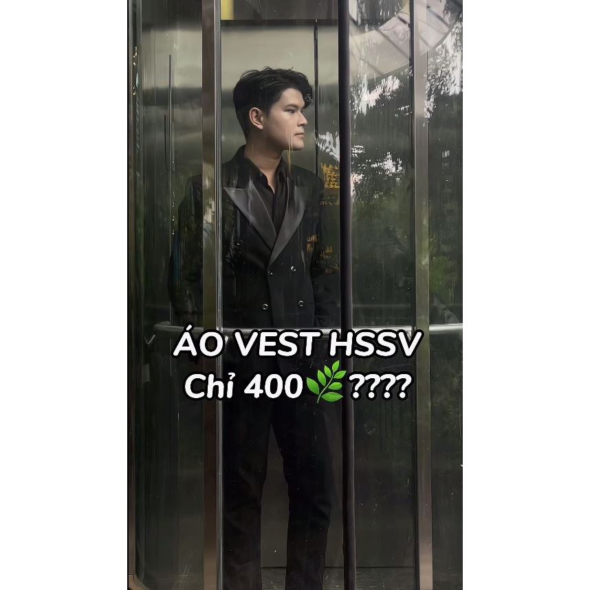 Áo blazer nam 6 cúc may 3 lớp đệm ngực độn vai tạo form dáng chuẩn tặng cà vạt đen phi bản nhỏ 5cm h