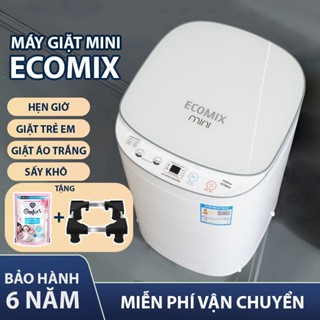 Máy giặt mini GHM Hẹn giờ ,vắt sấy khô ECOMIX khử khuẩn tự động 100% - bảo hành 6 năm