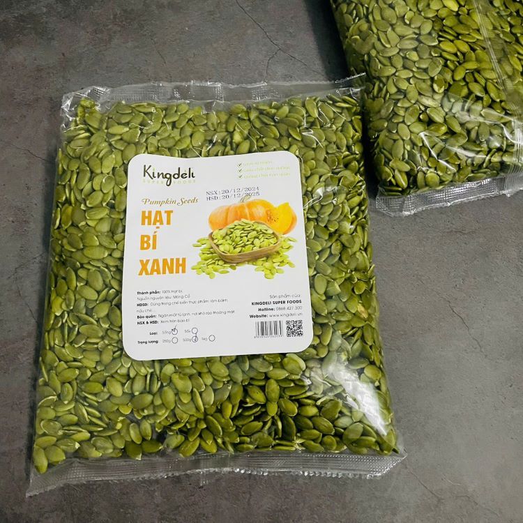 Hạt bí sống tách vỏ 100gr