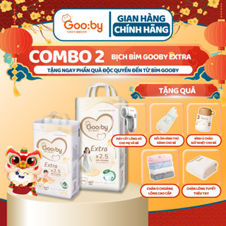 [Kèm quà]Combo 2 bịch Gooby Quần/Dán siêu mỏng mềm, thấm hút tốt size M/L/XL/XXL/XXXL cho bé từ 6kg-25Kg