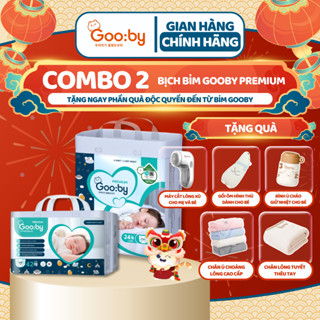 [Kèm quà] Combo 2 bịch Bỉm Quần/Dán Gooby Premium-Chuyên gia bỉm đêm, chống trào 12h, đủ size M/L/XL/XXL