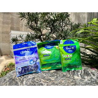 Mẫu mới nhất. Tăm chỉ nha khoa Oral-B Glide Scope Outlast hương bạc hà, nhập Mỹ , gói 75 cây và 150 cây.