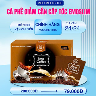 (CHE TÊN + TẶNG QUÀ) Detox Giảm Cân Emo Coffee Thơm Ngon - Giảm Mỡ Bụng/ Giảm Cân Cấp Tốc Sau 7 Ngày