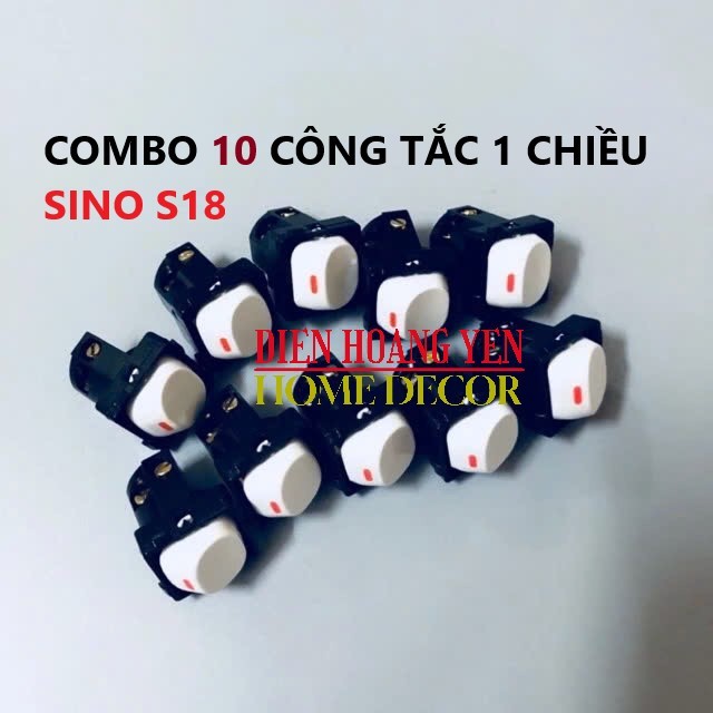 10 hạt công tắc 1 chiều ( công tắc đơn ) SINO VANLOCK