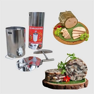 Khuôn làm giò chả 1kg bằng thép không ghỉ