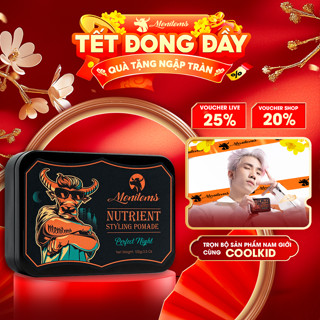 Sáp vuốt tóc Menitems, sáp Pomade gốc nước, giữ nếp, tạo kiểu lên đến 10H, hương nước hoa trầm ấm