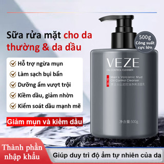 Sữa rửa mặt sạch sâu dành cho nam - trắng da sạch mụn kiểm soát dầu dưỡng ẩm và làm sạch sâu 500g