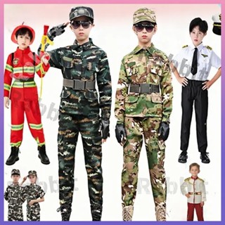 (unisex cosplay) bộ quần áo cảnh sát cho bé bộ quần áo bộ đội cho bé bộ đồ nghề nghiệp cho bé quân phục trẻ em