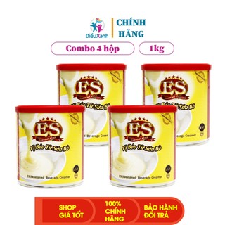    Combo 4 Lon   Sữa Đặc Es Nắp Đỏ 1Kg - Nhập Khẩu Malaysia 