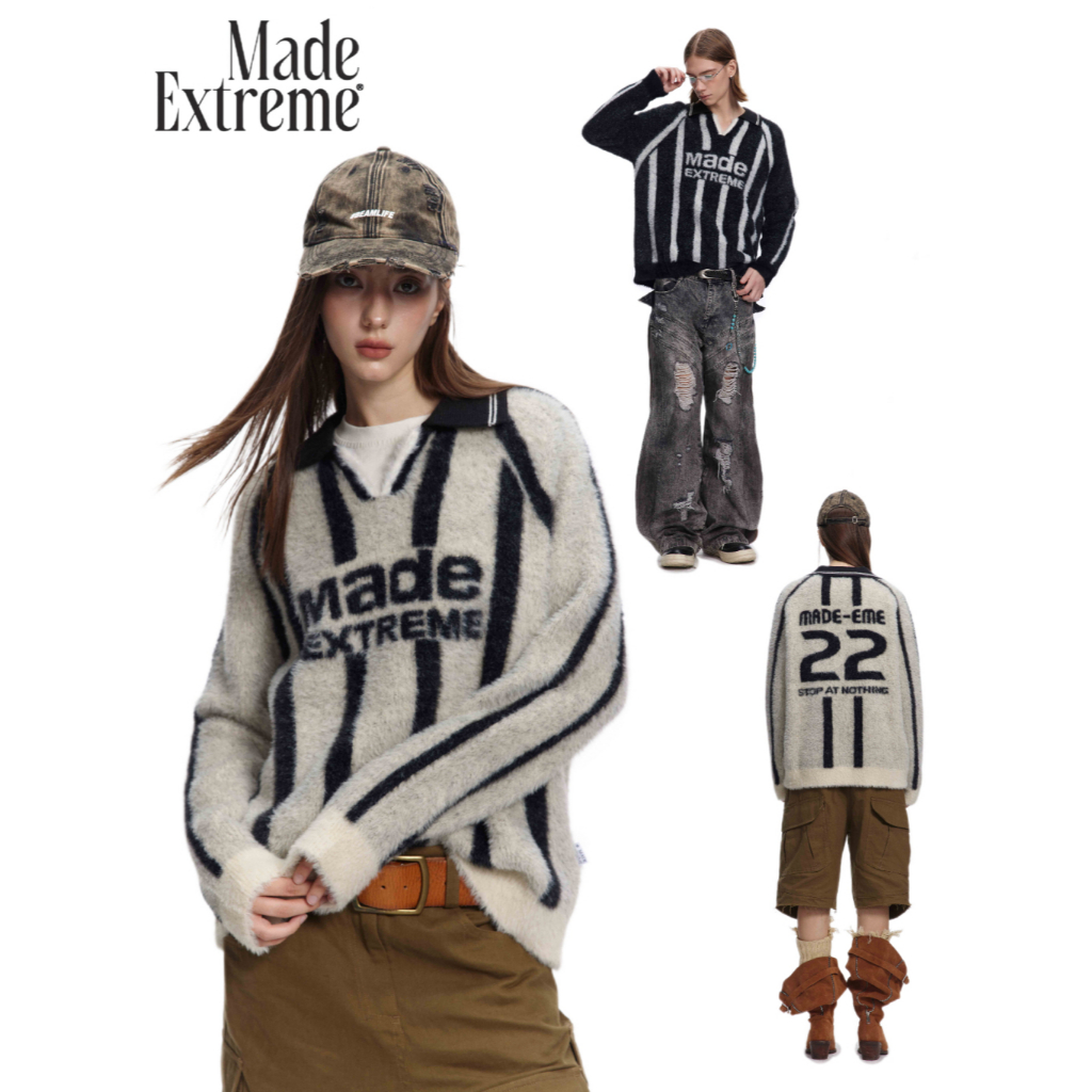 Áo len có cổ Made Extreme Prisoner's Tears Knit Polo Shirt