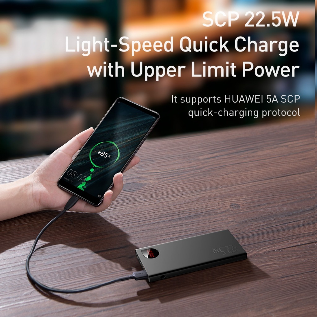 Pin dự phòng sạc nhanh, vỏ kim loại Baseus Adaman Metal Digital Display Quick Charge Power Bank (10.000mAh/20.000mAh) | BigBuy360 - bigbuy360.vn