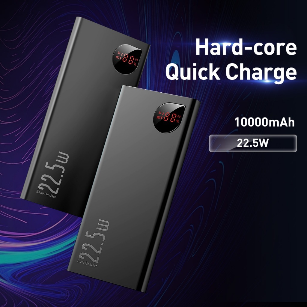 Pin dự phòng sạc nhanh, vỏ kim loại Baseus Adaman Metal Digital Display Quick Charge Power Bank (10.000mAh/20.000mAh) | BigBuy360 - bigbuy360.vn