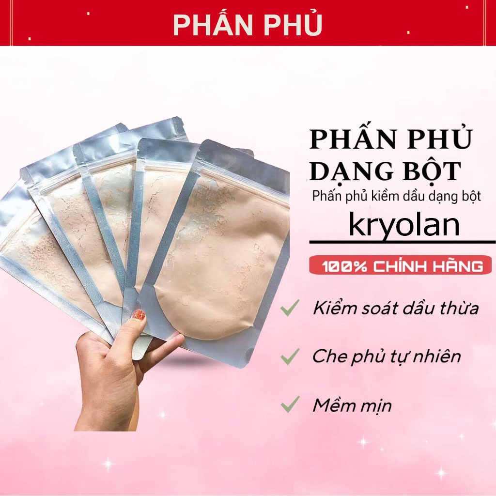 Phấn Phủ Bột Kryolan Dạng Túi 30g Tiện Dụng Nhỏ Gọn