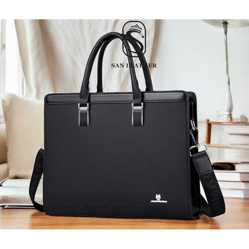 Túi Xách Da Công Sở Văn Phòng San Leather 99180, Đựng tài liệu, máy tính laptop.