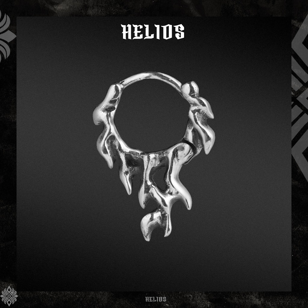 Khuyên Tai Bạc Nam, Nữ HeliSilver S925 Torch Helios Silver Original