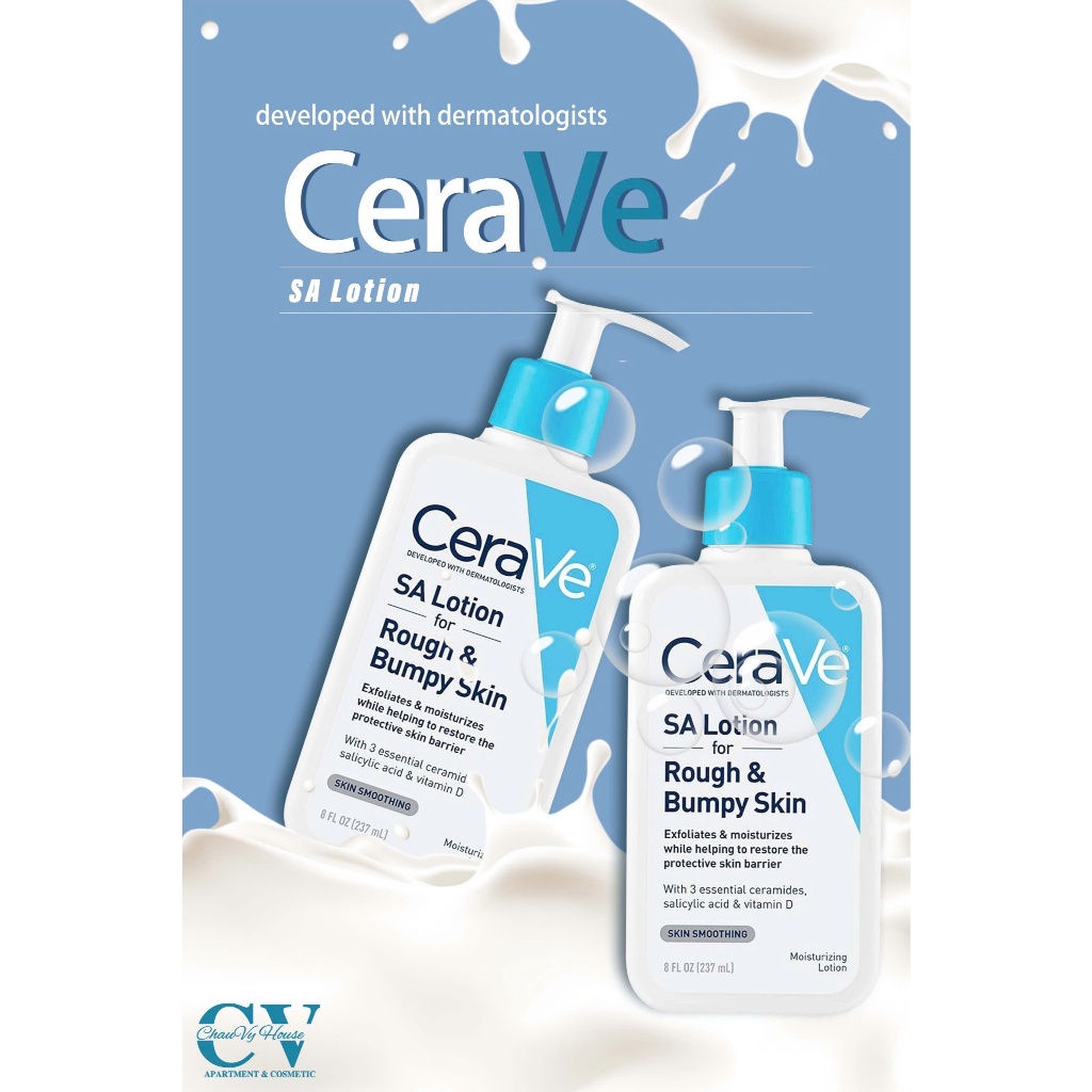 Sữa Dưỡng Ẩm Cho Da Khô CeraVe SA Lotion Rough and Bumpy Skin (237ml) (Chai)