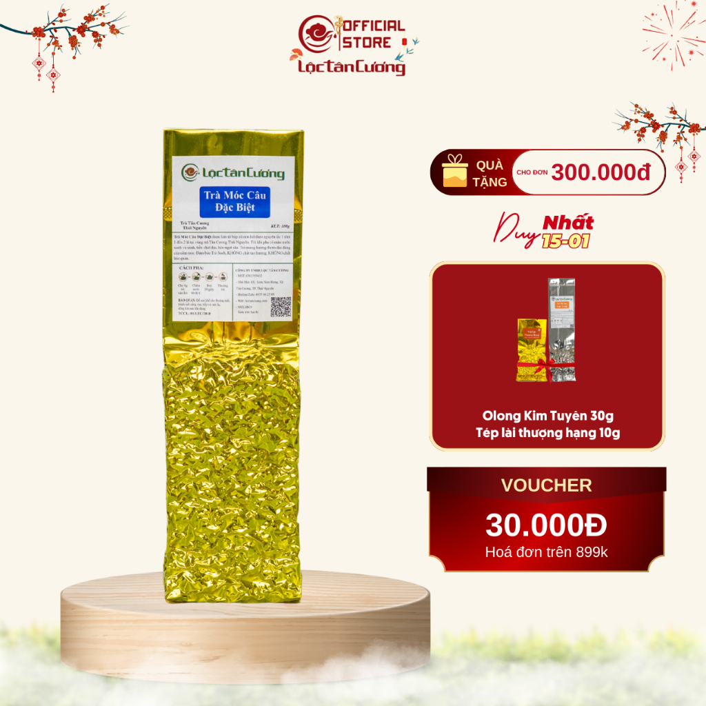 Trà Móc Câu Thái Nguyên Loại Đặc Biệt Lộc Tân Cương Trà Sạch Chuẩn VietGap
