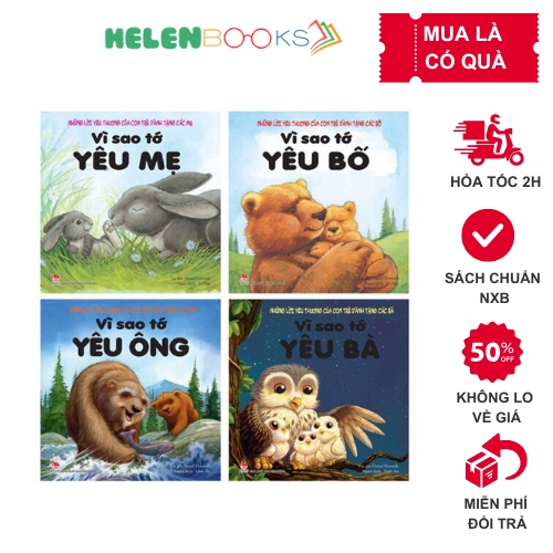 Sách Vì Sao Tớ Yêu - bộ 4 cuốn NXB Kim Đồng
