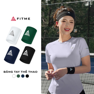 Băng tay tennis pickleball nữ Fitme mềm mại bảo vệ cổ tay giúp chặn mồ hôi khi tập thể thao BCTR01