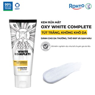 Sữa rửa mặt cho nam Oxy dưỡng sáng da từ đất sét trắng, dạng kem Oxy White Complete 100g