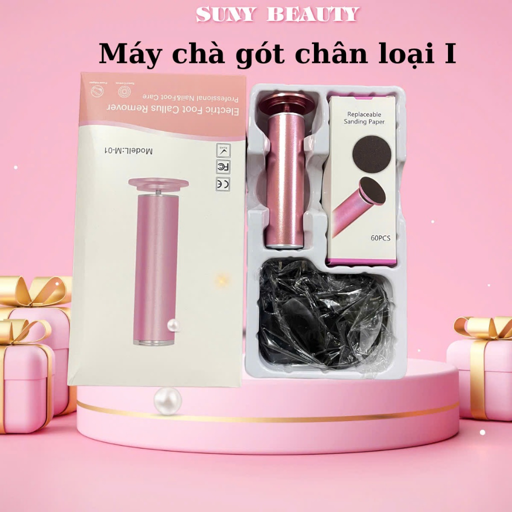 (Tặng Kèm 60 Miếng Chà Gót) Máy Chà Gót Chân Eva Spa Chuyên Dụng Dùng Làm Nail Spa Thẫm Mỹ Viện