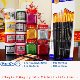 [ TÂM TÂM ] Combo Vẽ Dừa , Vẽ Dưa , Combo Màu Trang Trí Tết