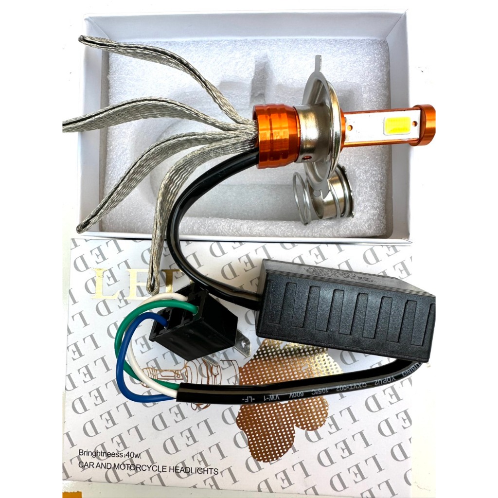 Bóng Đèn Led 3 Tim Chân Đa Năng Có Đuôi Tản Nhiệt,Đèn Pha Xe Máy,Bóng Led Xe Máy