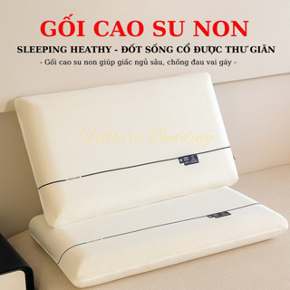 Gối cao su non cao cấp chống đau mỏi vai gáy kích thước 42 x 70cm
