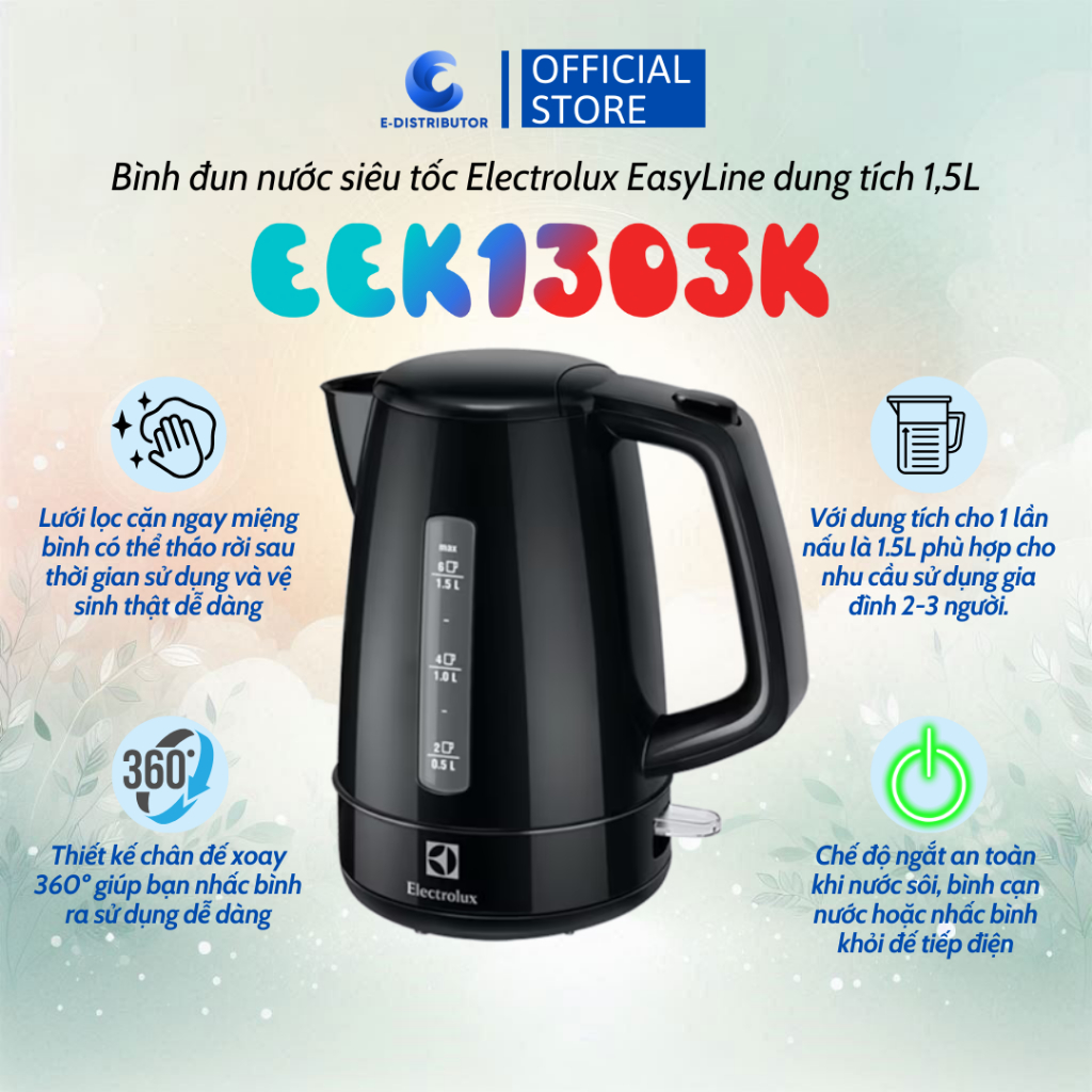 Bình đun nước siêu tốc EasyLine EEK1303K