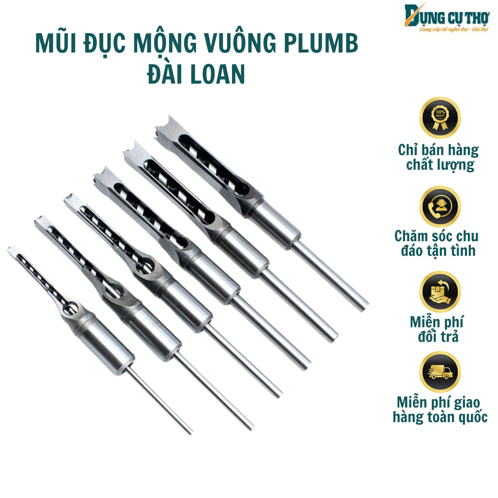 ✨ Mũi đục mộng vuông Plumb Đài Loan